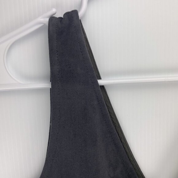 Aritzia Wilfred Free NWOT Jones Faux Vegan Suede V-Neck Sleeveless Dress Size 4 - Picture 7 of 10